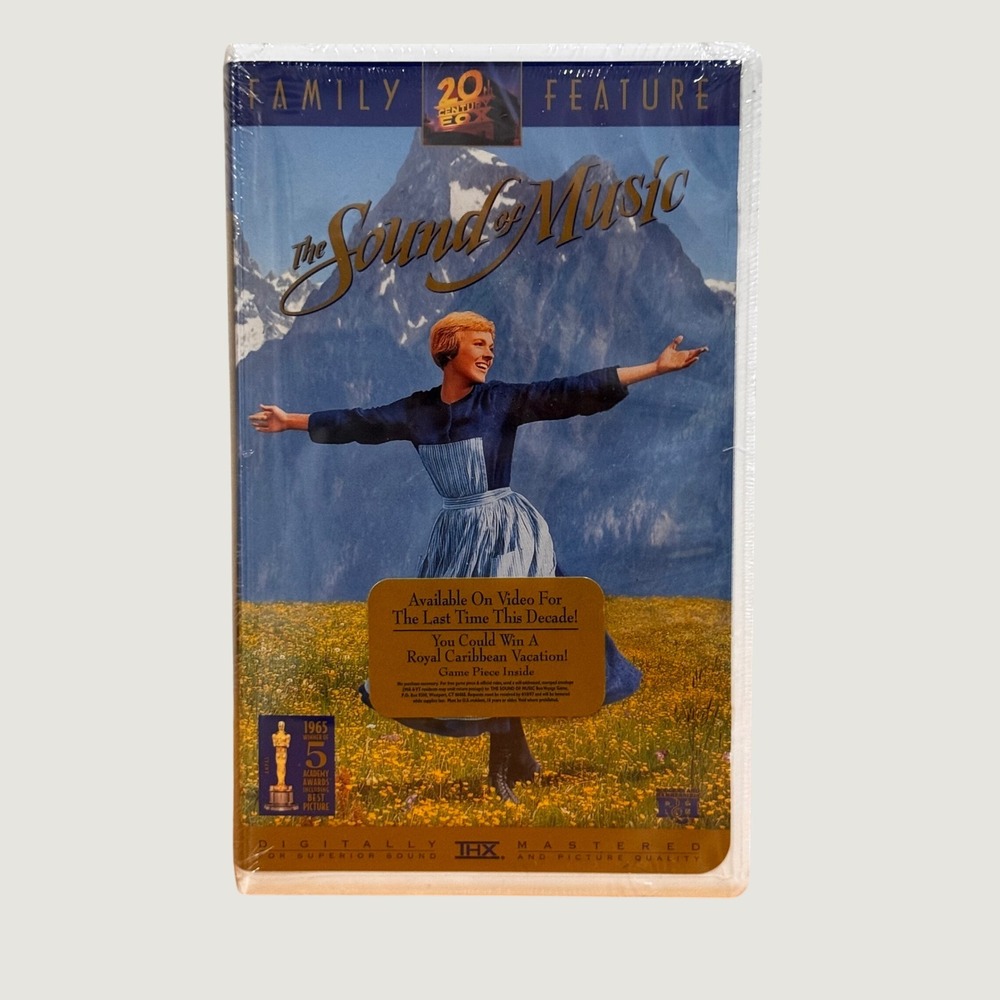 20th Century Fox VHS Unisex OS White The Sound of Music Musical Factory Sealed